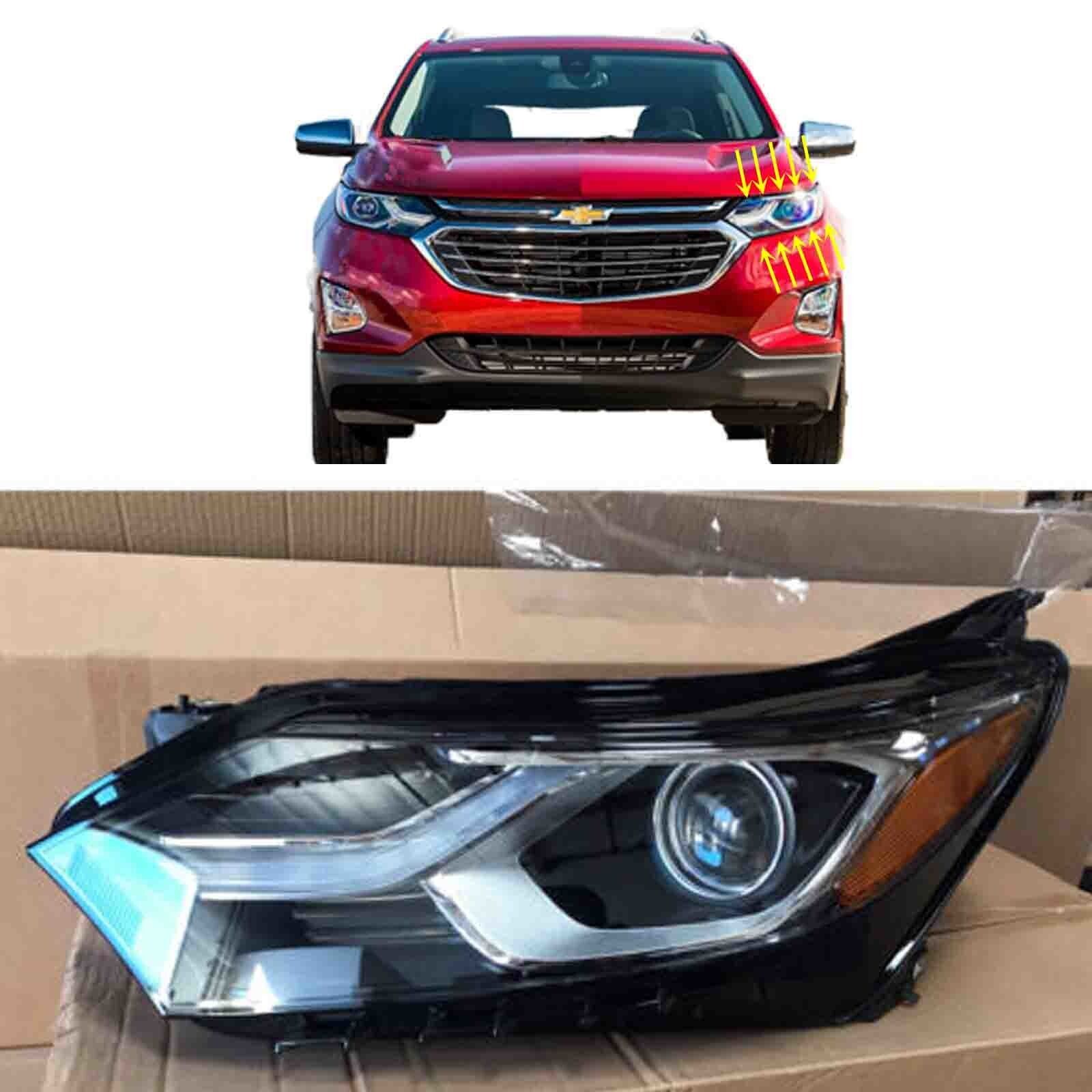 Halogen Headlight Replacement For 2018 2019 2020 2021 Chevy Equinox Left w LED