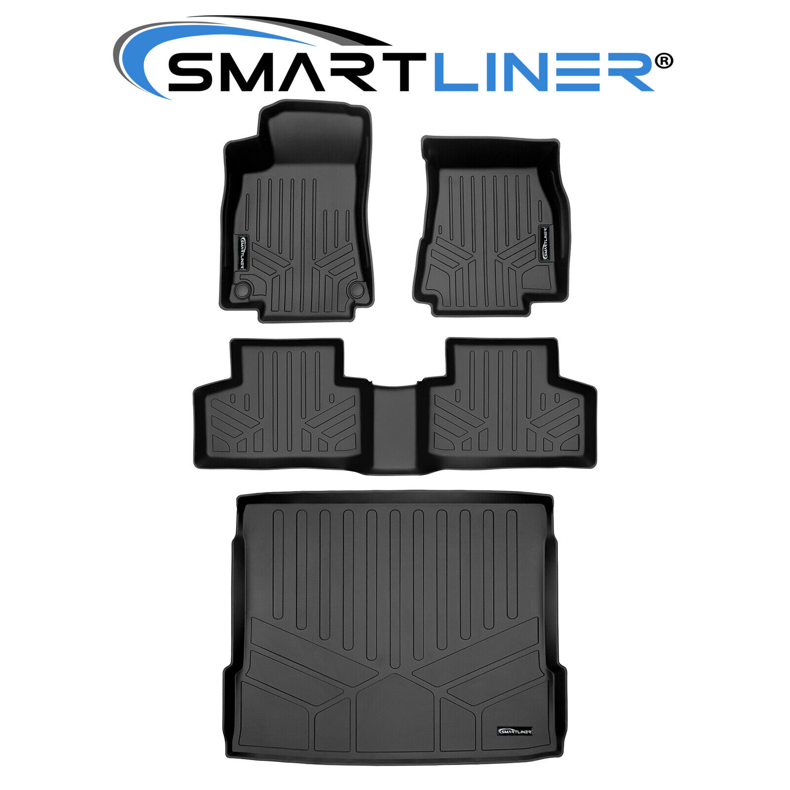 SMARTLINER Floor Mats 2 Rows and Upper Cargo Liner 20 Mercedes-Benz GLB Class