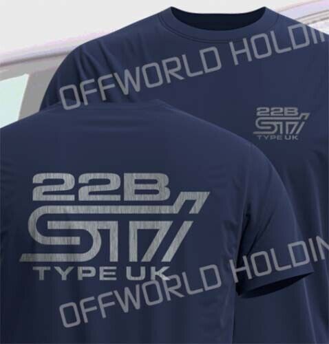 SUBARU 22B STi TYPE UK T Shirt WRX Impreza Outback WRC Rally JDM Motorsport