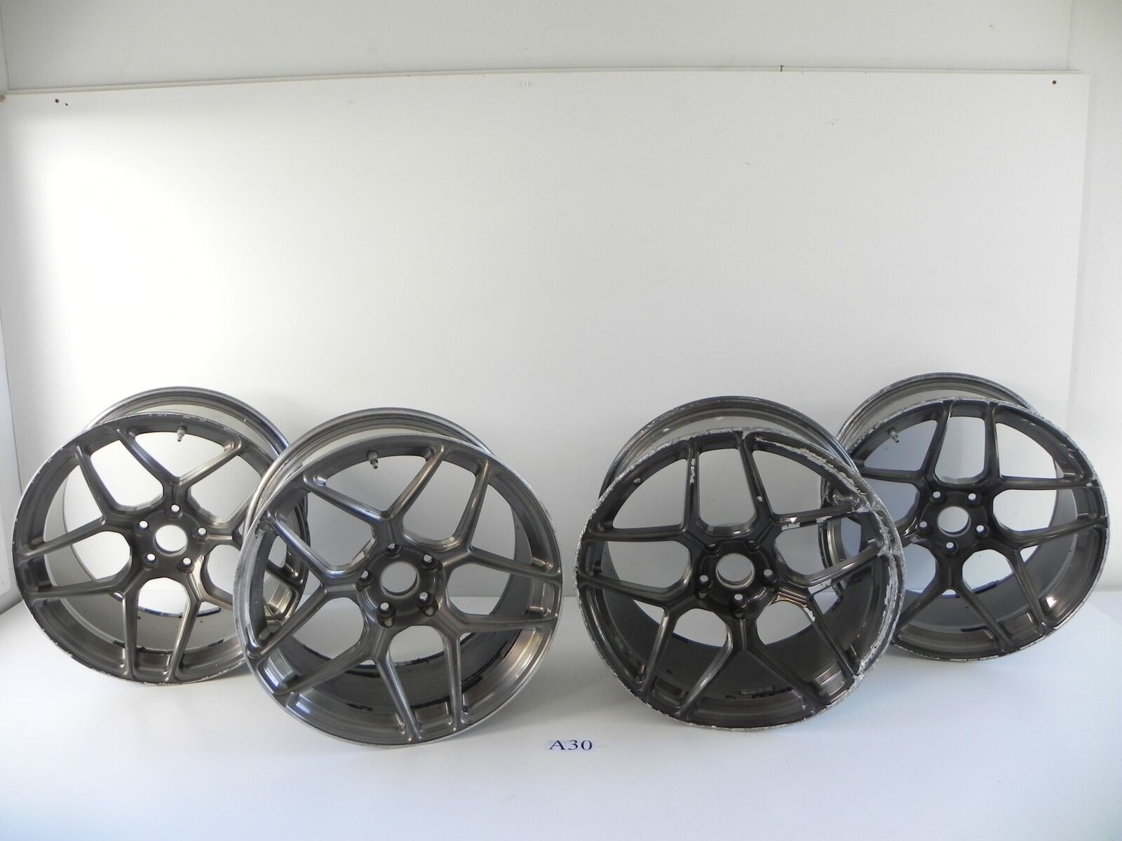 FRONT REAR PASSENGER & DRIVER SIDE WHEEL RIM SET BC FORGED 19 INCH OEM #30 A
