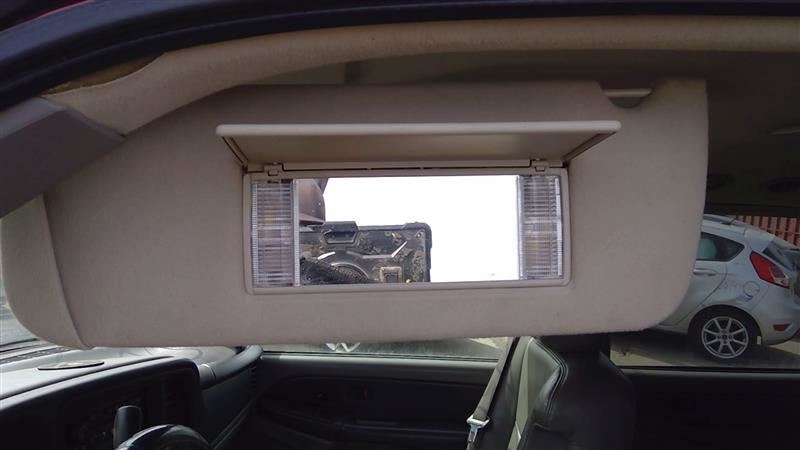 2003-04 GMC Sierra 1500 Denali Driver Left LH Sun Visor in Gray w/ Illumination