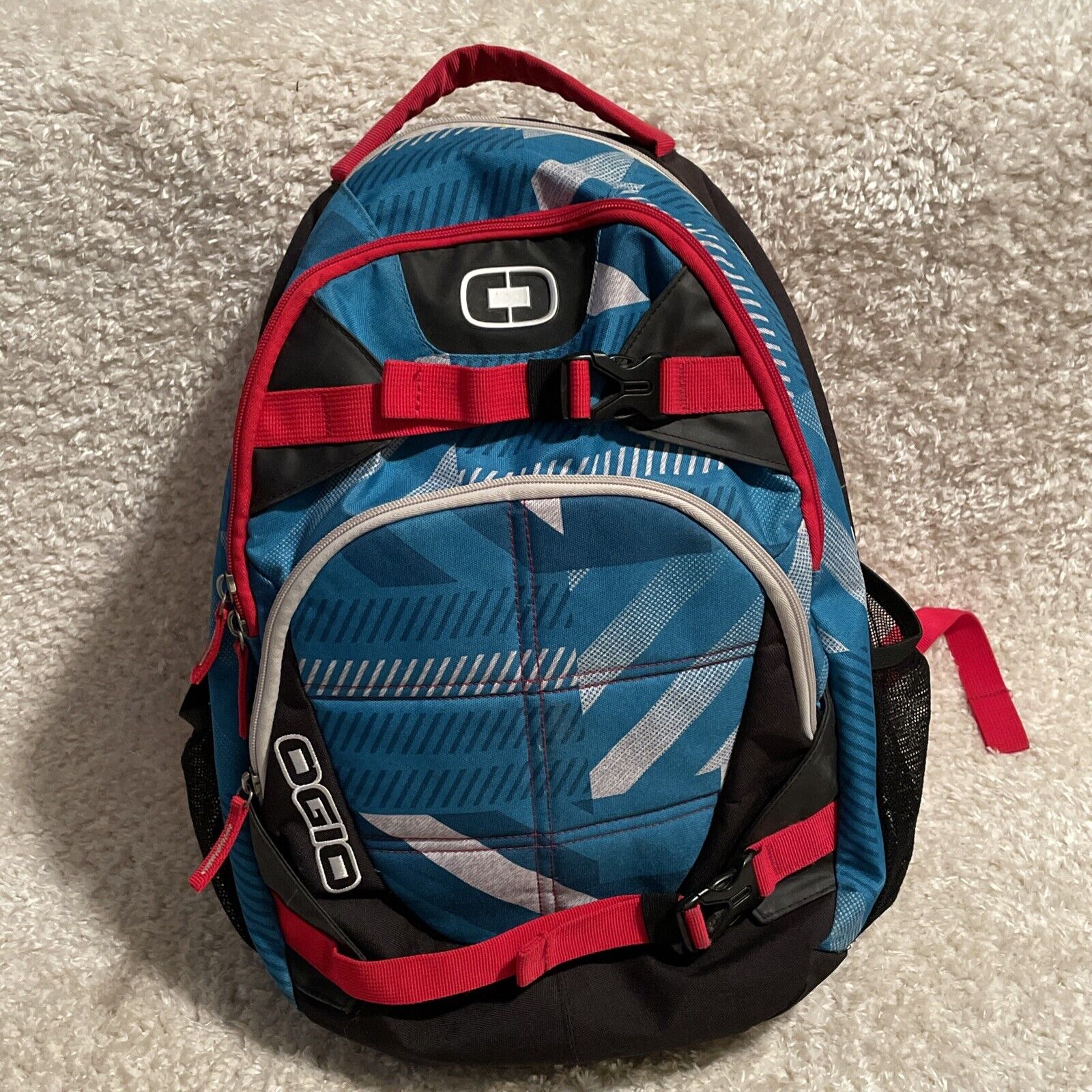 Ogio Rebel 15 Backpack Laptop Tablet Organizer Sleeve Adjustable Black Red Blue
