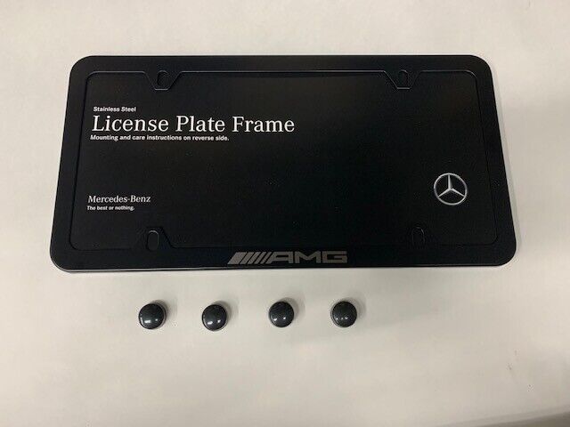 Genuine OEM Mercedes Benz AMG slim license plate frame q6880138