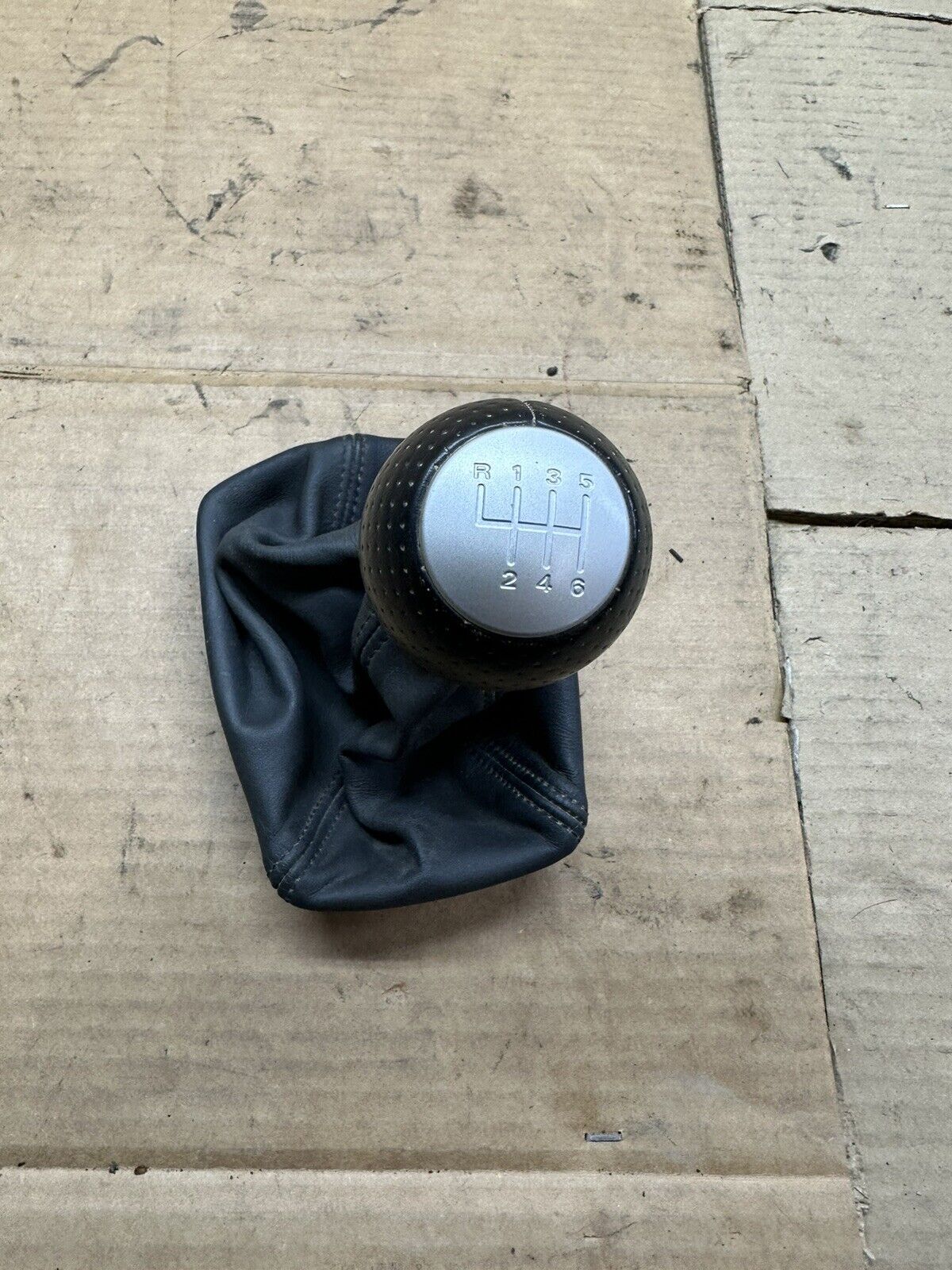 B7 Audi RS4 Shift Knob And Boot OEM 6 Speed