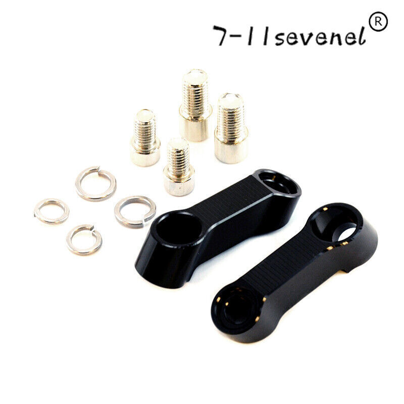 1 Pair 8mm/10mm Motorcycle Bicycle Mirrors Installation Riser Expander Adapters