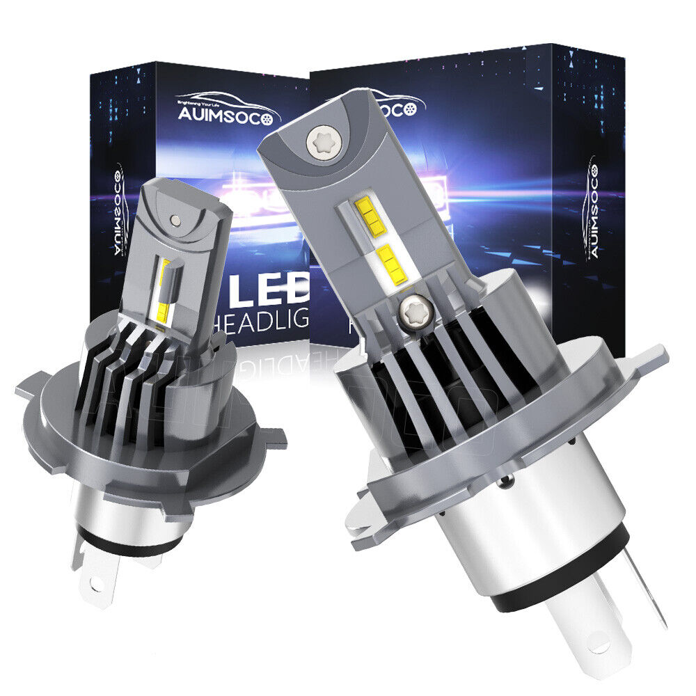 H4 9003 2 Side LED Headlight Bulb Car & Truck High&LowKit 6500K White Dual Beam