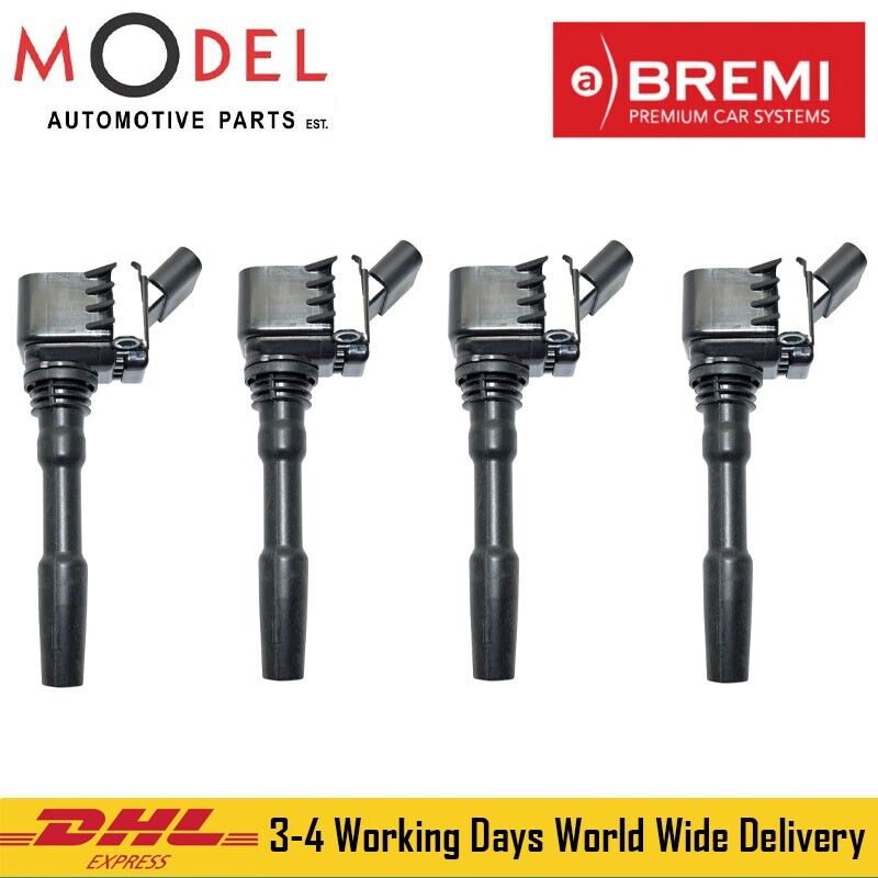 Bremi 4x Engine Motor Ignition Coil For Audi-Volkswagen 20529 / 06H905110P