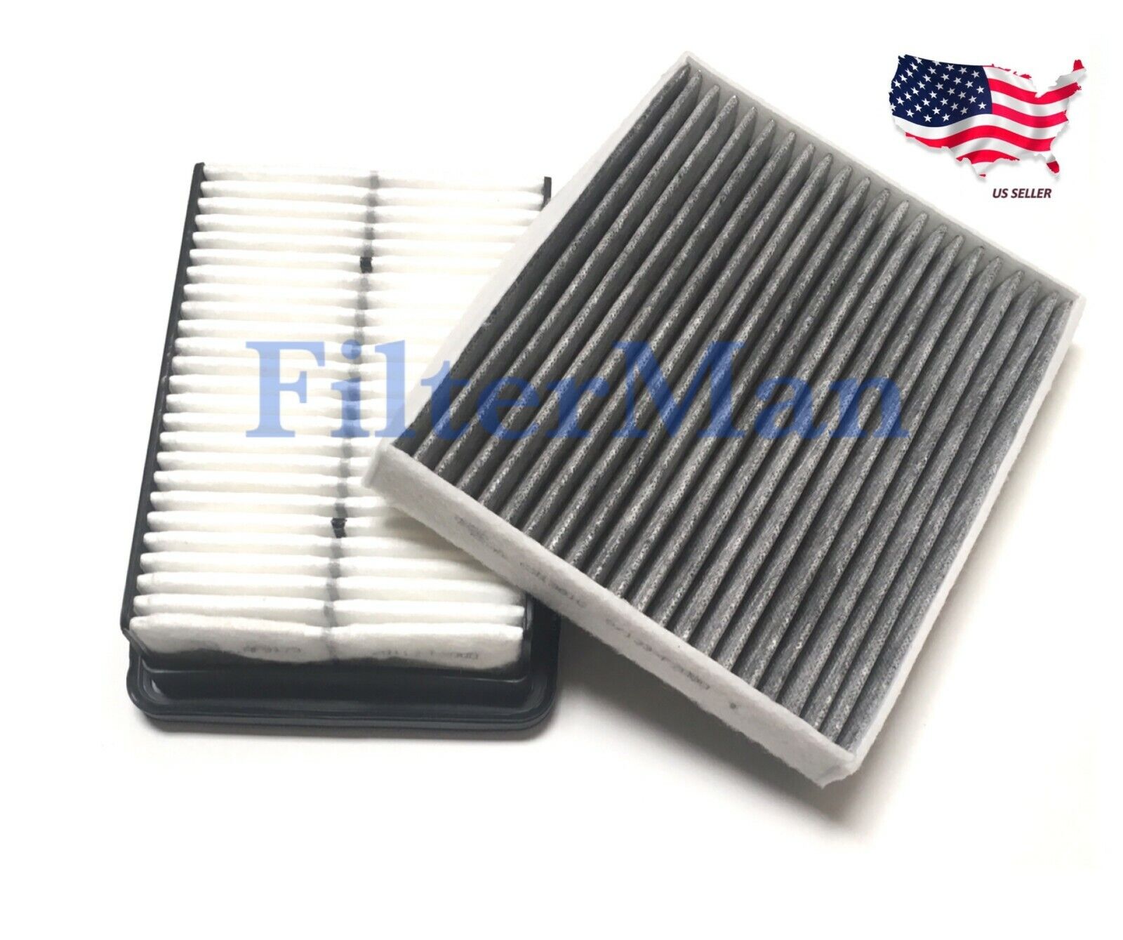Engine Air Filter & Carbonized Cabin Air Filter FOR NEW ELANTRA 17-20 Fast Ship