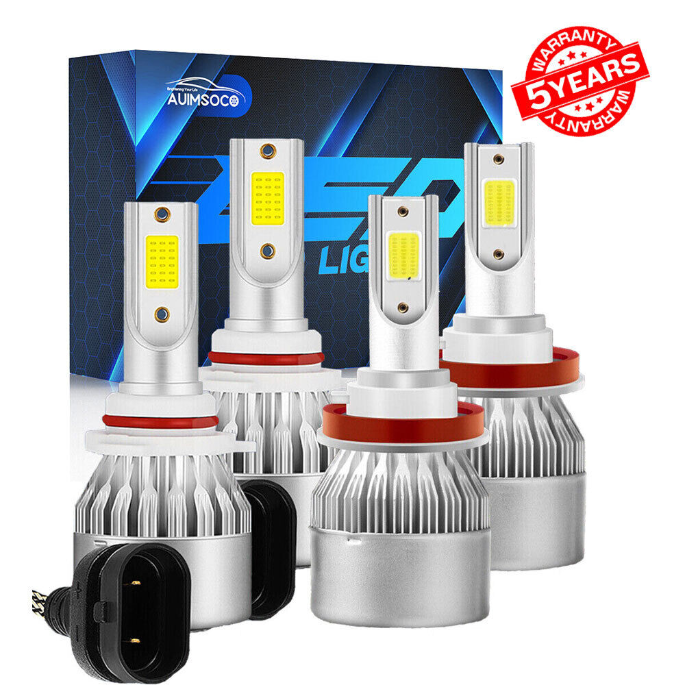 For Toyota Camry 2007-2018 Combo LED Headlight Kit High/Low Beam 4x 6000K Bulbs