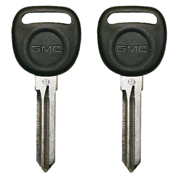2 Circle Plus Transponder Chip Keys for GMC Sierra, Tahoe, Acadia Savanna