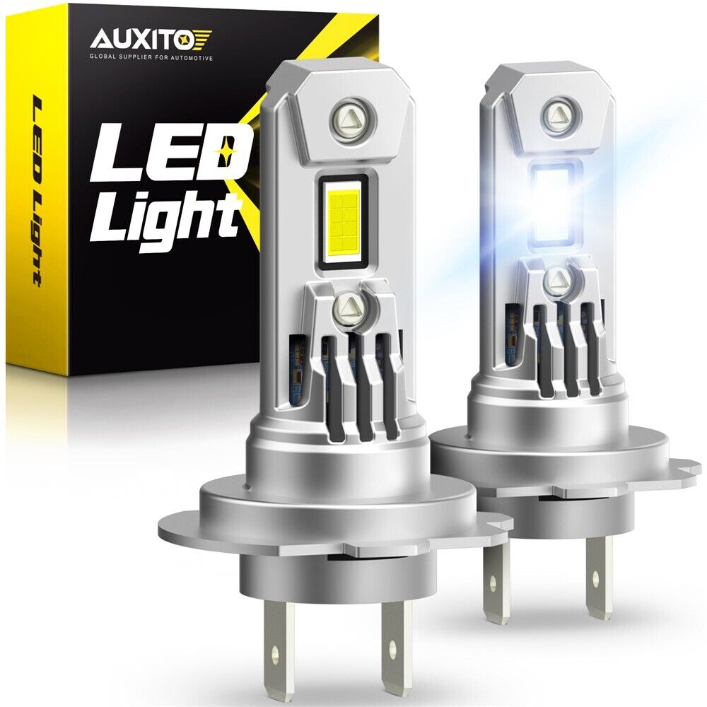 AUXITO Upgrade H7 LED Headlight Bulb Kit High Low Beam 6500K Super White Q16