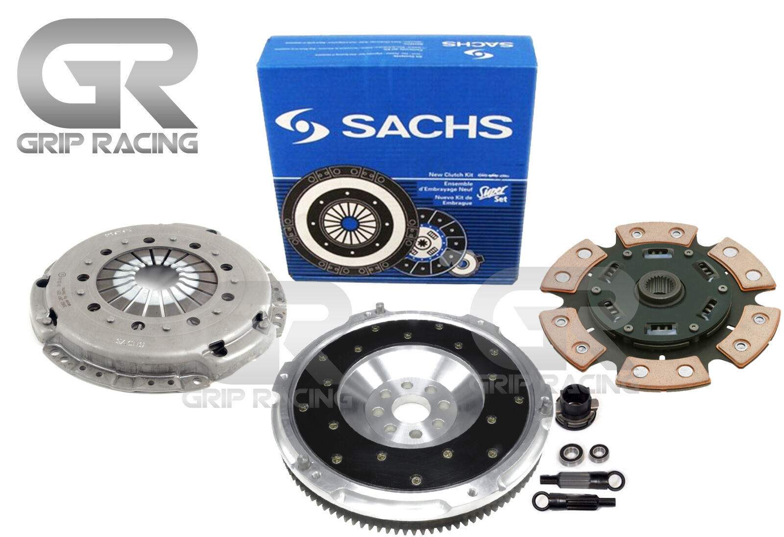 SACHS STAGE 3 HD RACING CLUTCH KIT ALUMINUM FLYWHEEL For 92-95 BMW 325 i M50 E36