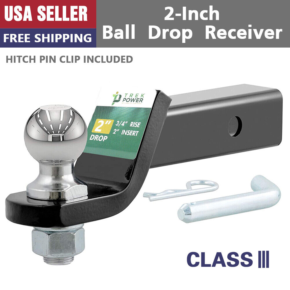 Trailer Hitch Mount with 2-Inch Ball & Pin/ Fits 2-in Receiver 6,000 lbs 2\