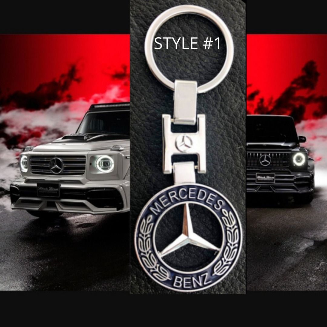 Mercedes Benz Logo Key Chain Key Ring Both Side Mercedes Classic Logo Style A++ 