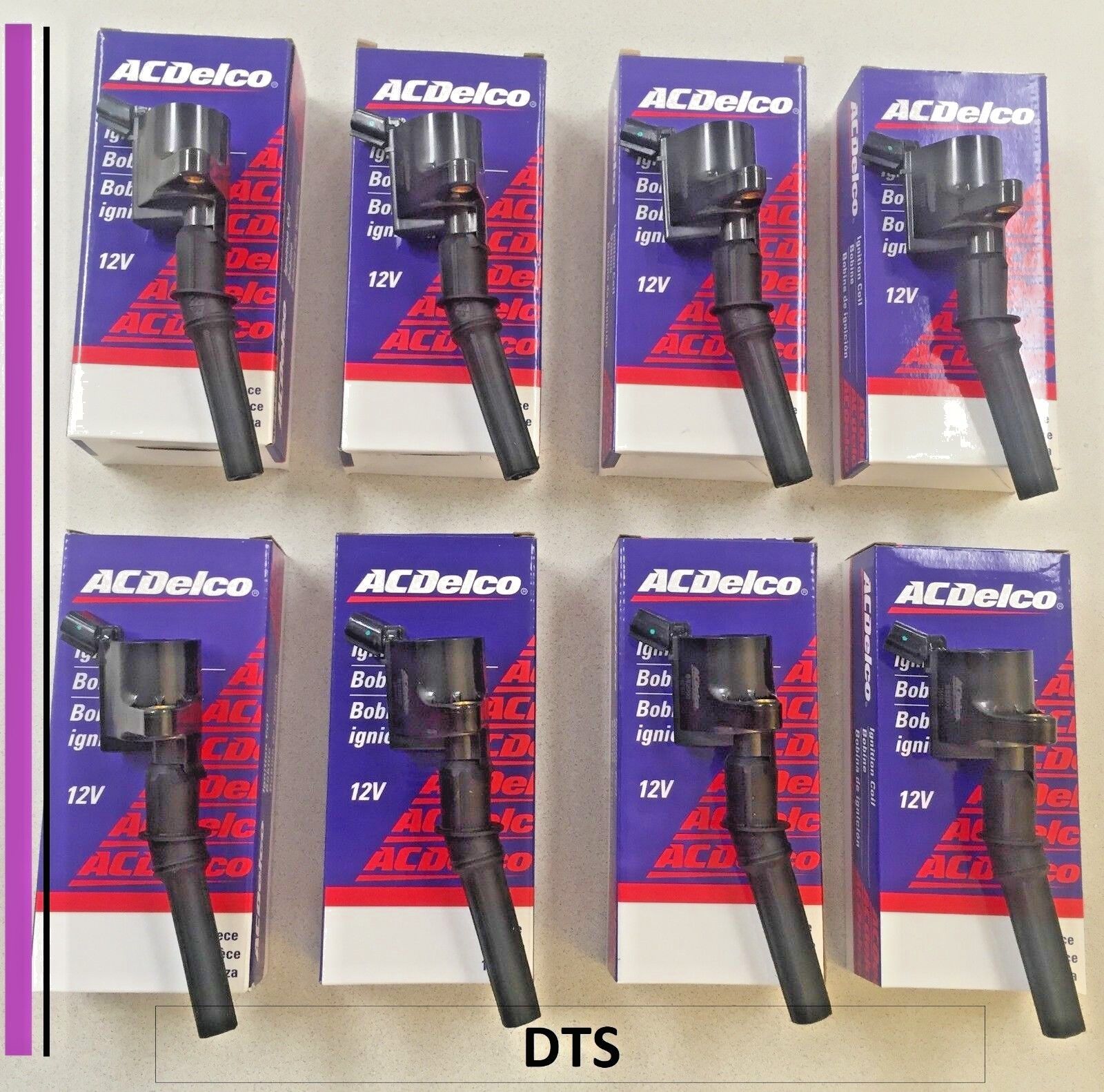 New SET of EIGHT ACDelco Ignition Coils DG508/BS2002 for Ford Applications