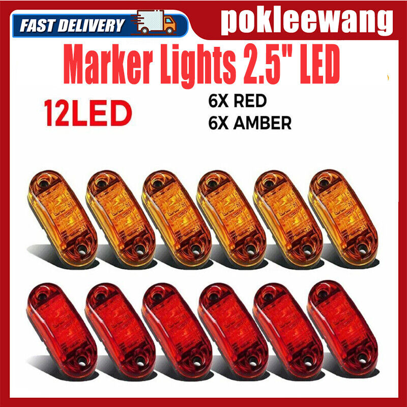 12PCS Marker Lights 2.5\