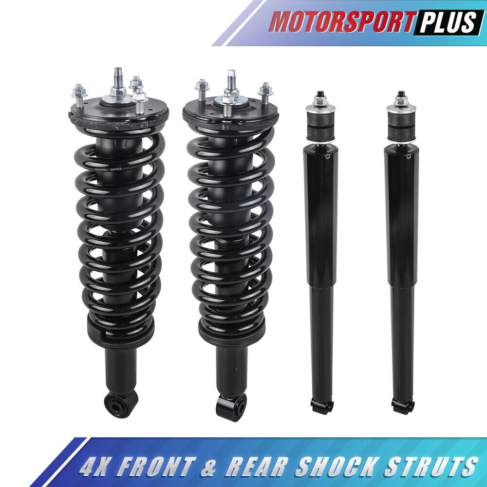 4PCS Front & Rear Complete Struts Shock Absorbers For 2001-2007 Toyota Sequoia