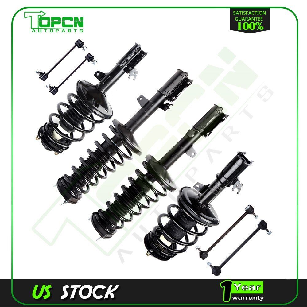 For 1999-2003 Toyota Solara 3.0L Front & Rear Quick Strut Assembly Sway Bar Kit