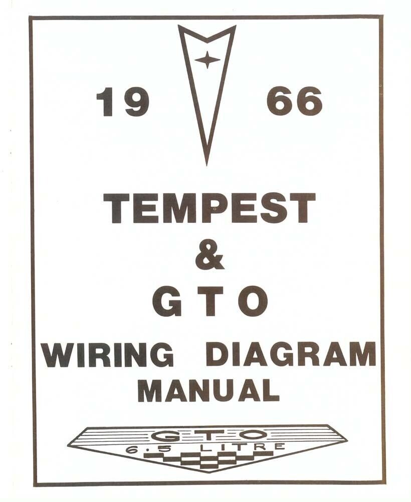 Pontiac Gto, Lemans, Tempest 1966 Wiring Diagrams Book