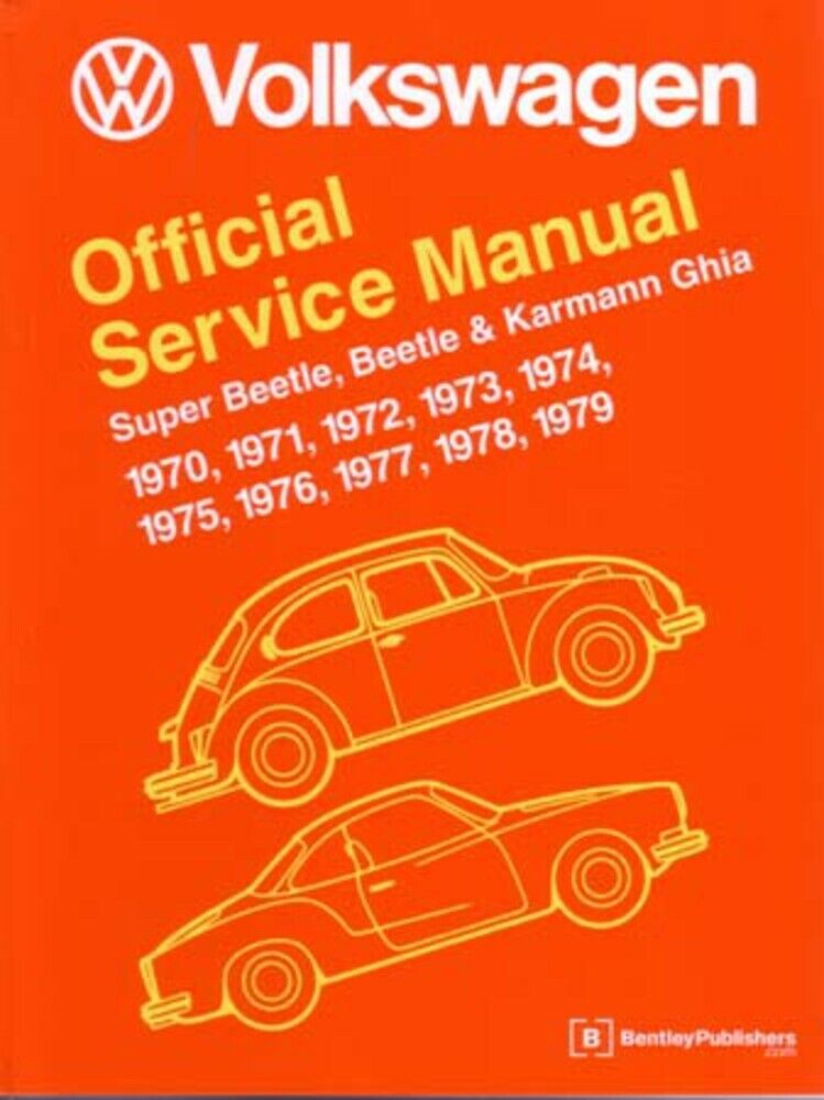 1970-1979 VW Beetle Karmann Ghia Shop Service Repair Manual