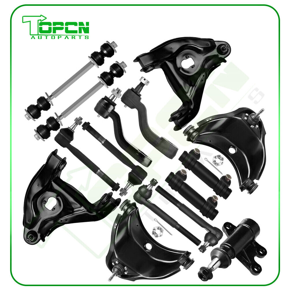15pc Complete Front Suspension Kit For Chevy GMC C1500 C2500 Suburban Tahoe 2WD