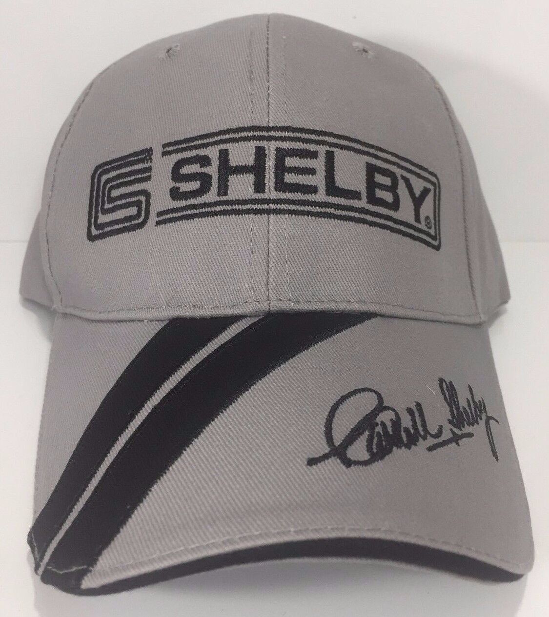 Carroll Shelby Hat / Cap - Gray & Black W/ Caroll Shelby Signature GT350 / GT500
