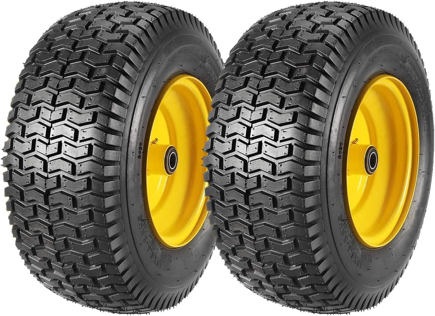 (Set of 2) 18x8.50-8 Tires & Wheels 4 Ply for Lawn & Garden Mower Turf Tires US