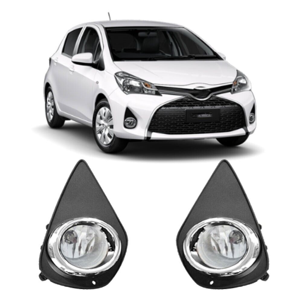 For 2015-2017 Toyota Yaris Hatchback Fog Lights Lamps and Assemby Set L&R Side