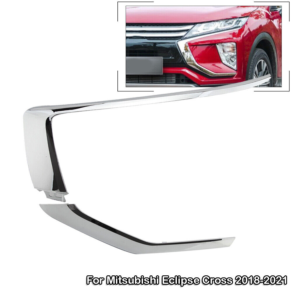 Left Driver  Bumper Chrome Molding Trims For Mitsubishi Eclipse Cross 2018-2021