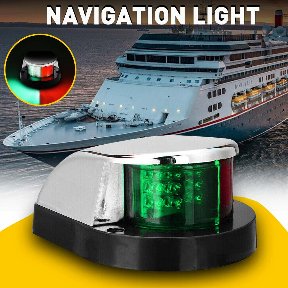 Boat Navigation Lights Red and Green LED Marine Navigation Light Boat Bow Light