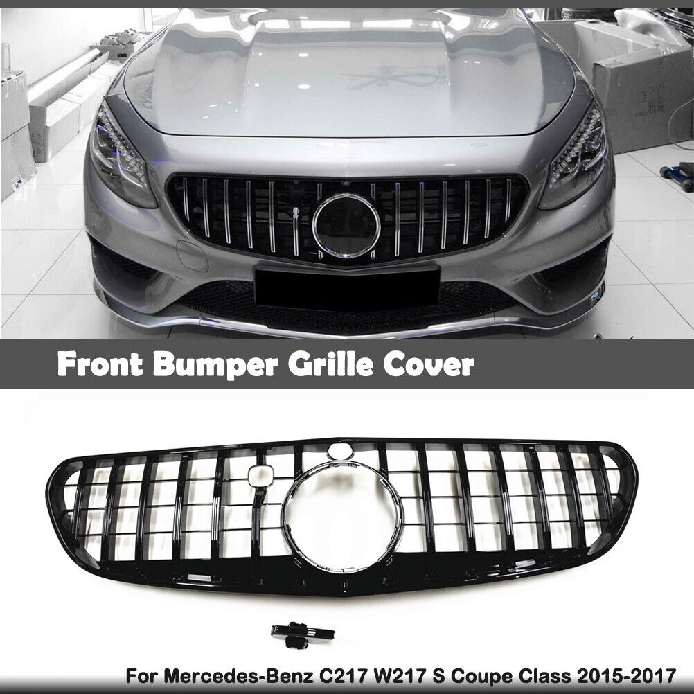 1x Front Grille For Mercedes-Benz C217 W217 S coupe Class 2015-2017 2016 S63s GT