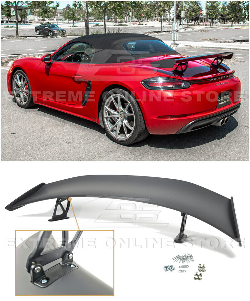 For 17-Up Porsche 718 Cayman & Boxster | GT4 Style Rear Trunk Lid Wing Spoiler