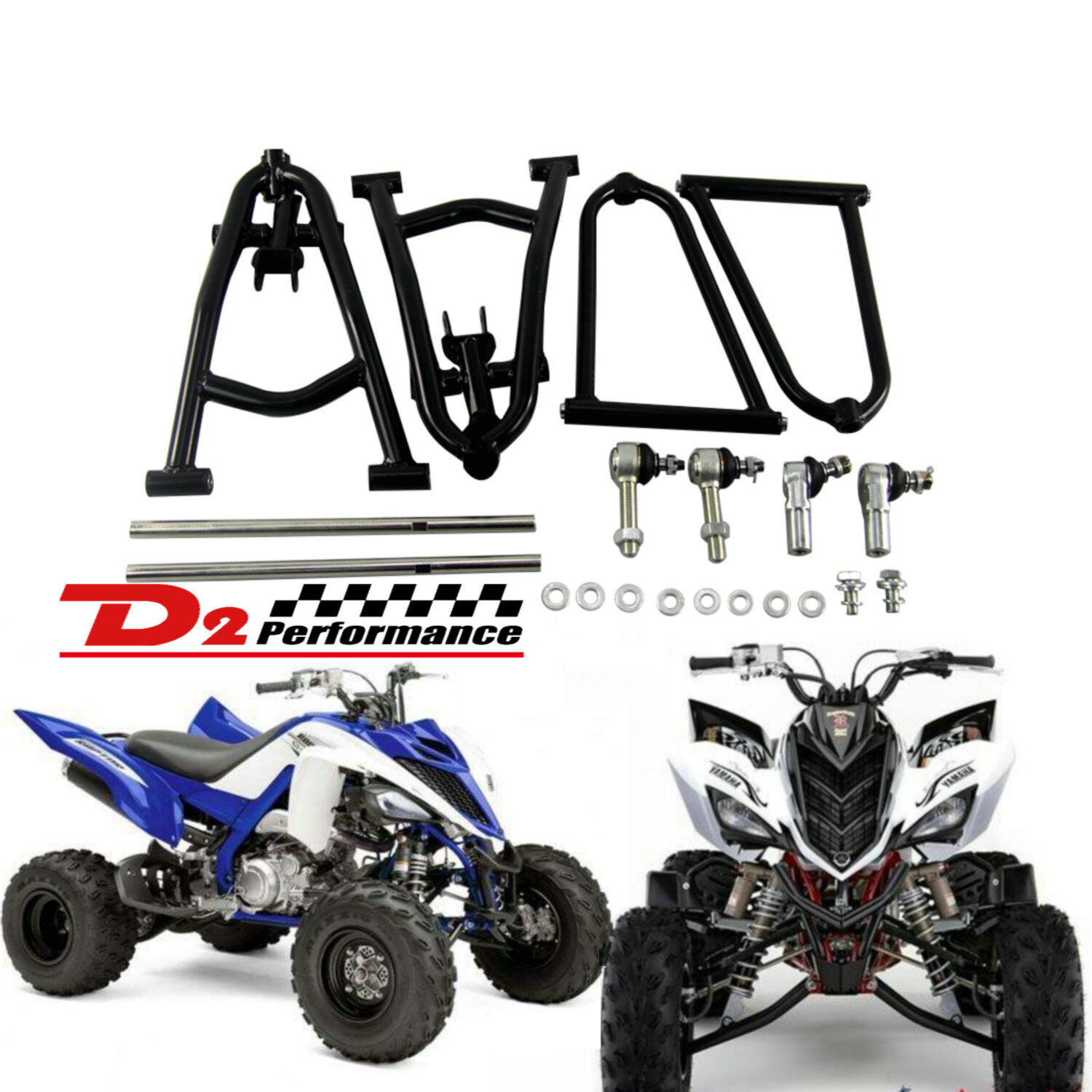 A-Arms+2+1 Wider Front Upper Right Lower Left For Yamaha Raptor 700R 700 YFM700R