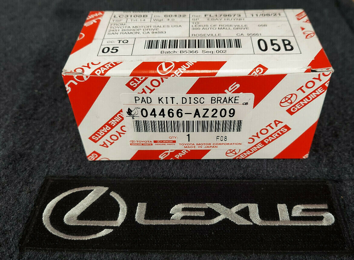 GENUINE OEM LEXUS RX350/450h NEW REAR BRAKE PADS 04466-AZ309 2010 - 2015