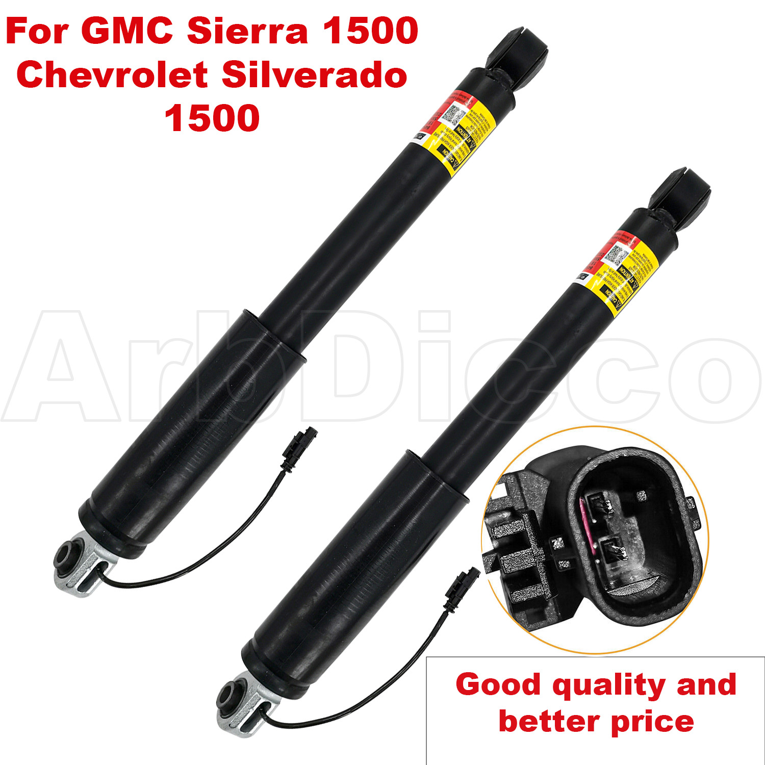 2X Rear Shock Struts Absorber Assys for GMC Sierra 1500 Denali 15-18 Magneride
