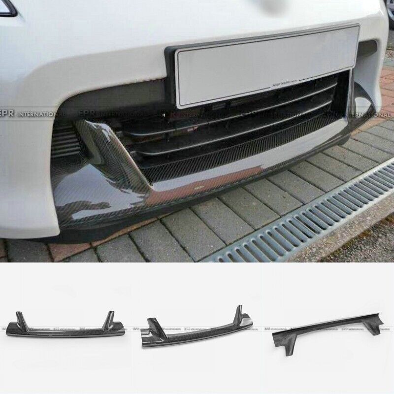 For Nissan Fairlady 09-12 370Z Z34 Zenki Carbon Fiber Front Air duct Fang cover