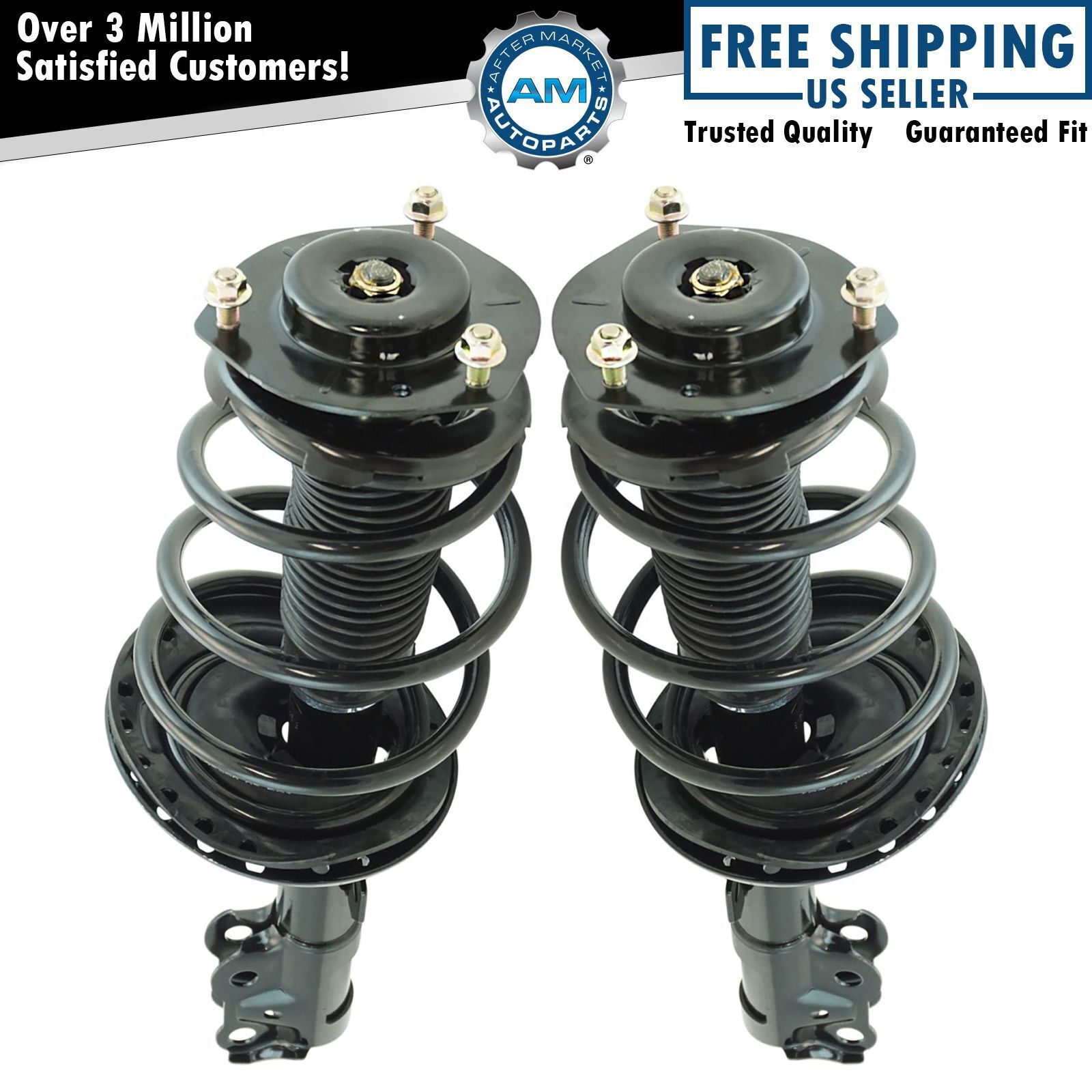 Front Complete Loaded Strut Spring Assembly Pair Set For 12-17 Toyota Camry