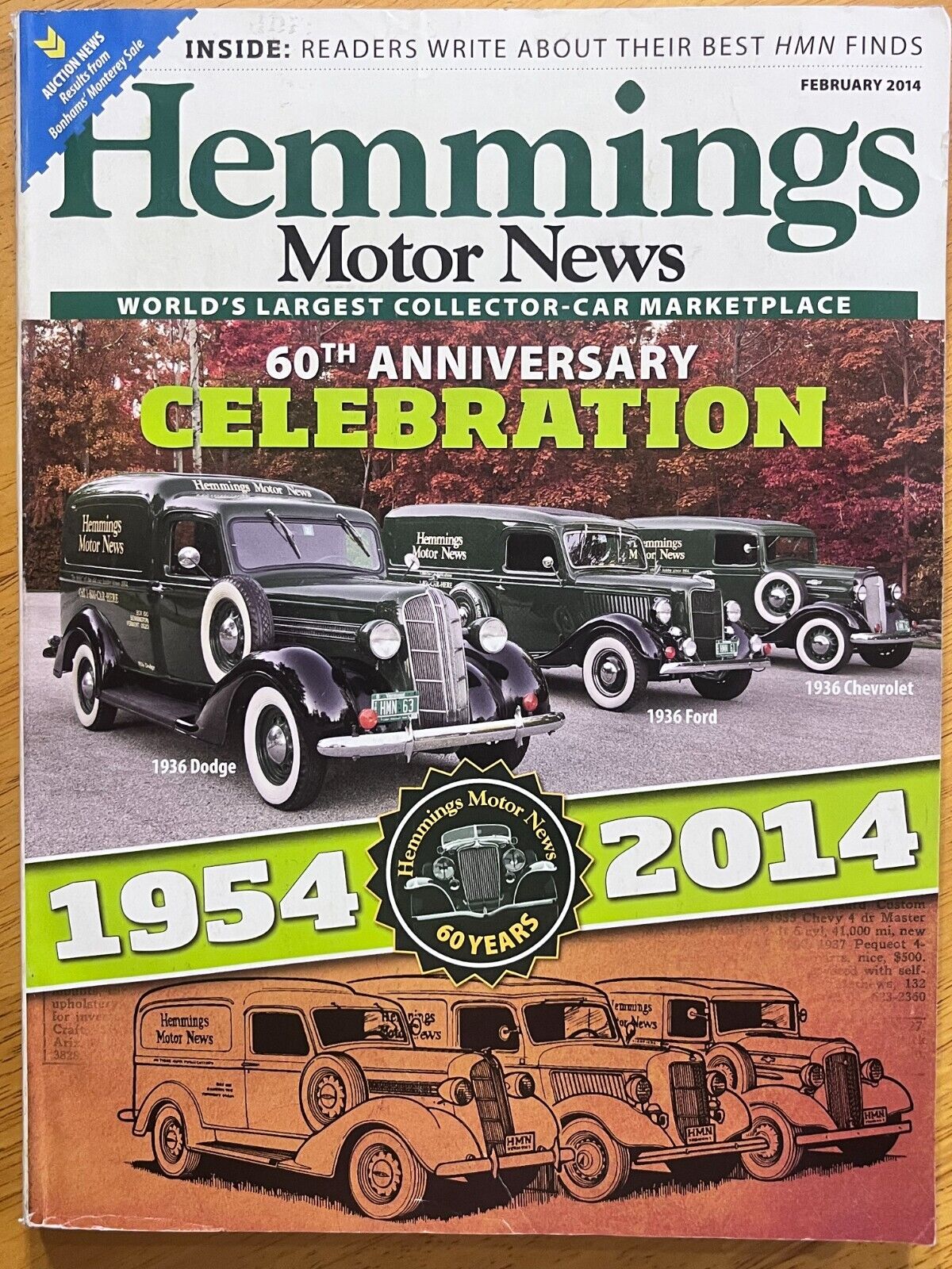 Hemmings Motor News 60th Anniversary History, Bonhams Quail Lodge Auction