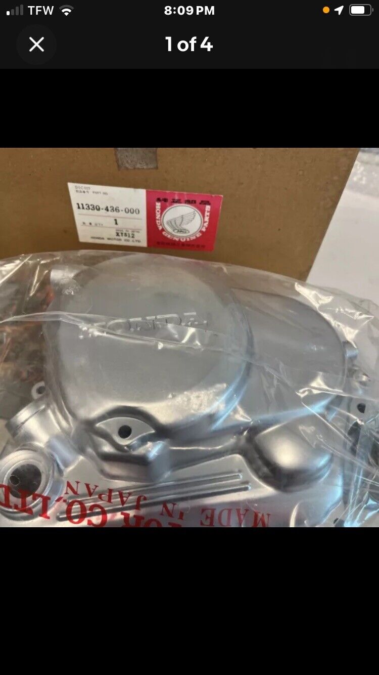 NOS NEW OEM HONDA XR80 RIGHT CRANKCASE CLUTCH COVER 11330-436-000 Last one