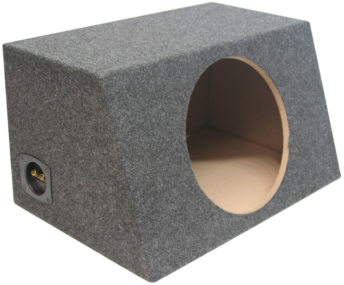 Single 12-Inch Car Audio Sub Box Bass Speaker Sealed Stereo Subwoofer Enclosure