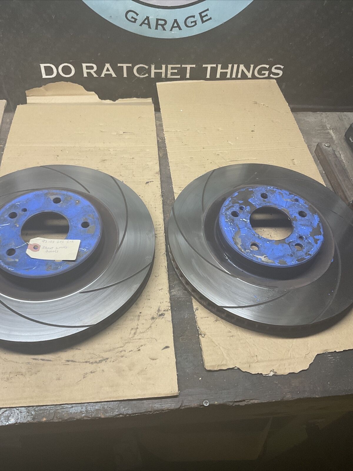 Aftermarket Front Slotted Rotors For 93-98 Nissan Skyline GTR GTS 
