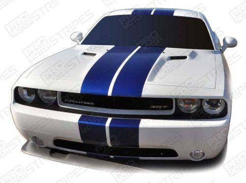Decals for Dodge Challenger 2008-2023 Rally Double Center Stripes (Choose Color)