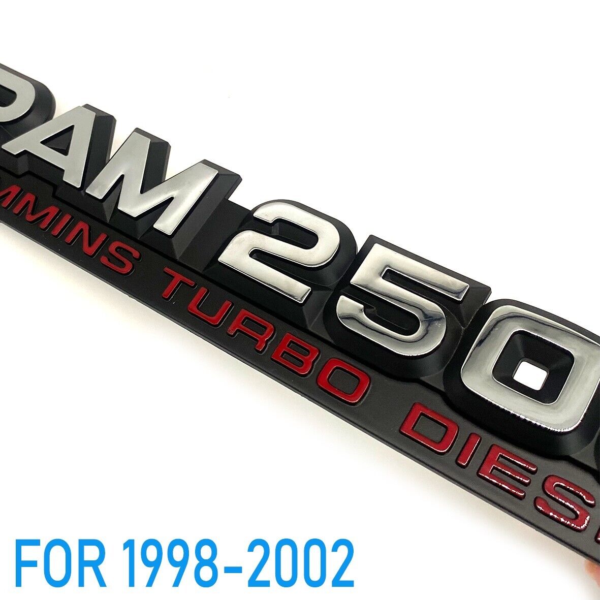 1X For Ram 2500 1998-2002 Cummins Turbo Diesel Emblems Nameplate Badges Sticker