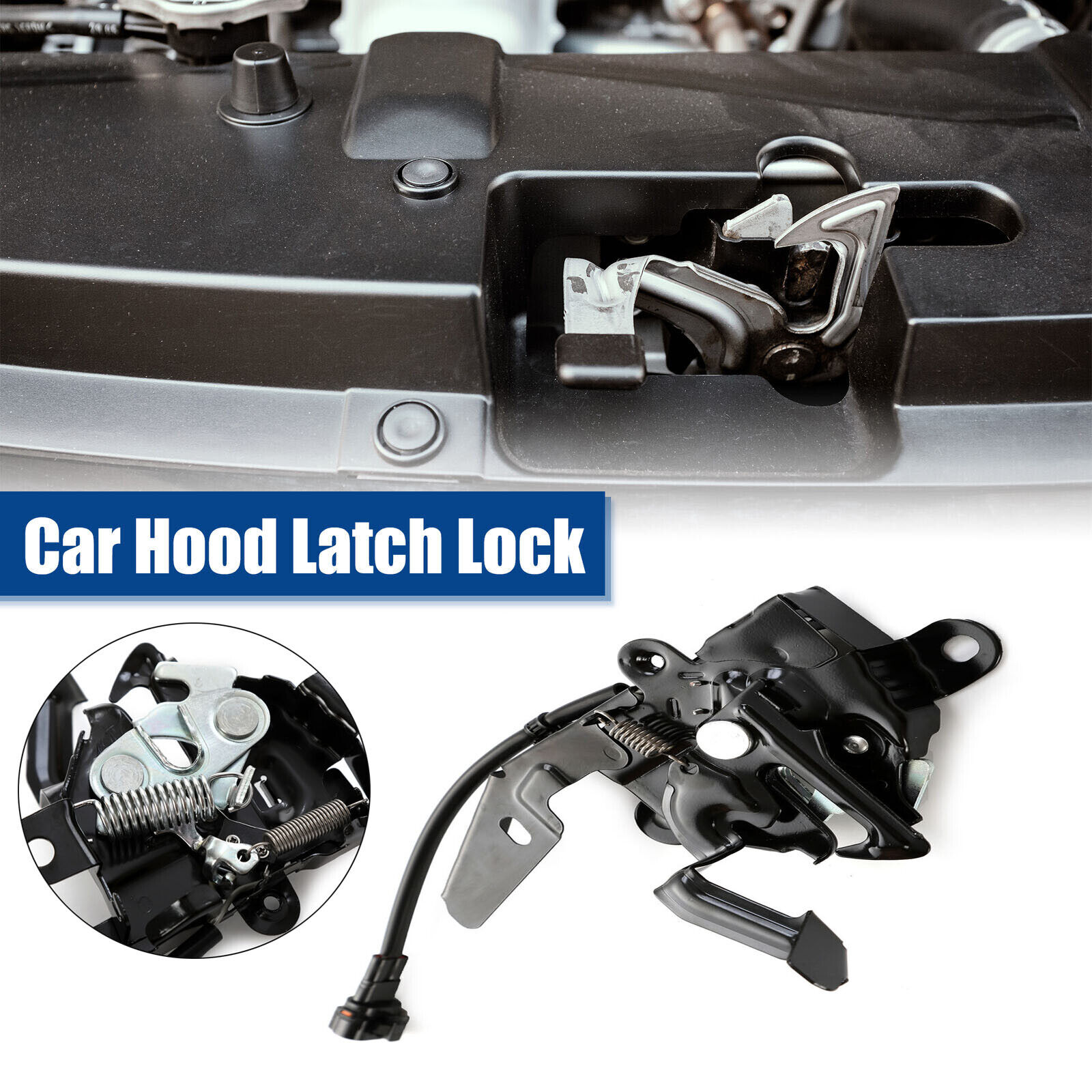 1Pc Car Hood Latch Lock Assembly Replacement for Toyota Corolla 2019-2021 