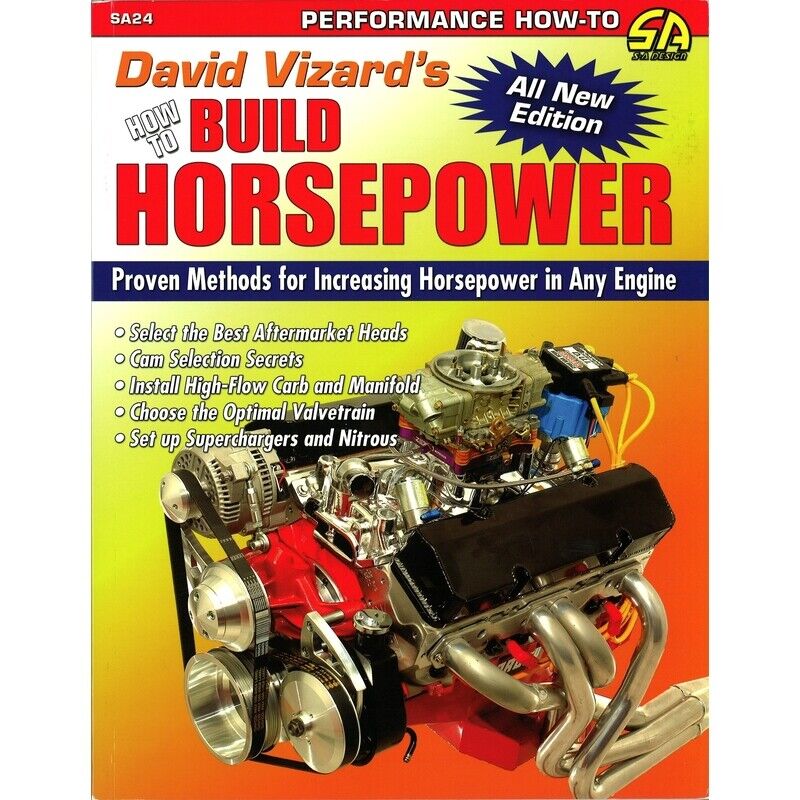 SA Design Books Enthusiast Book SA24; David Vizard's How to Build Horsepower