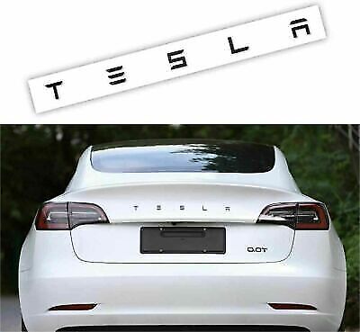 NEW 1x TESLA Letter Rear Trunk Lid Emblem Badge for Tesla Model 3 S X Y Roadster