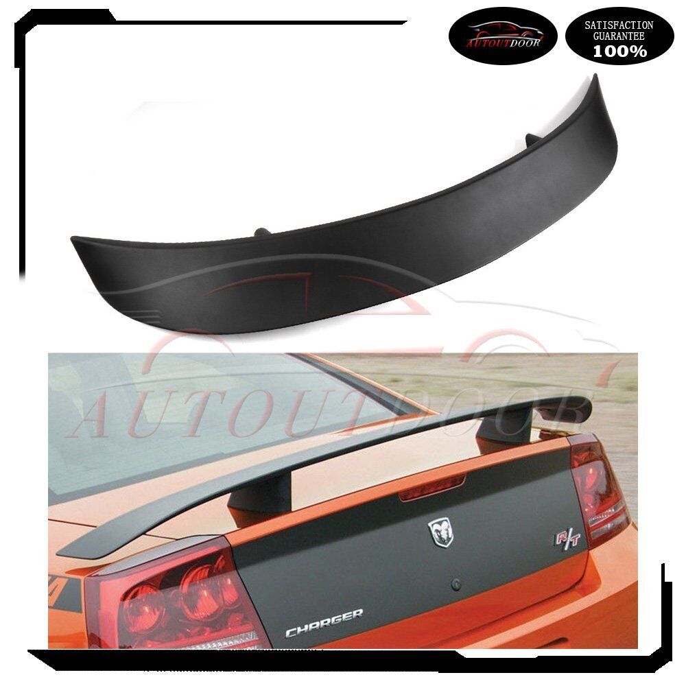 For 2006-2010 Dodge Charger RT Factory Style 2 Post Rear Deck Spoiler Unpainted