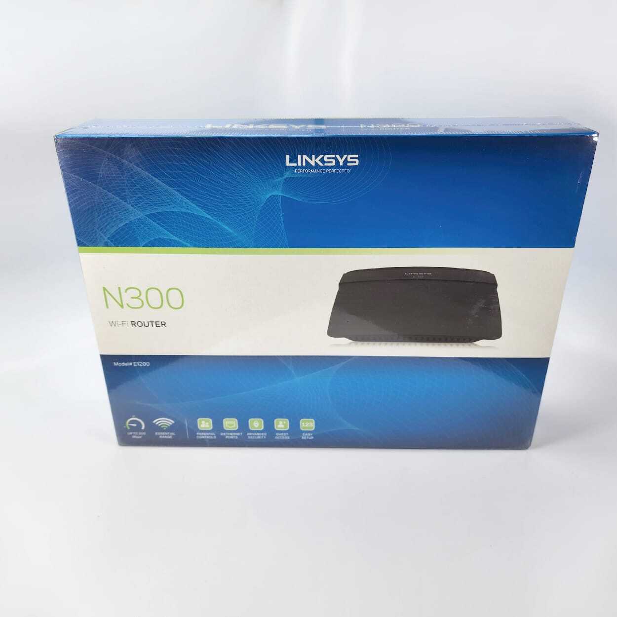 Linksys N300 WiFi Router - E1200-NP - Up To 300Mbps - New Sealed Box - 