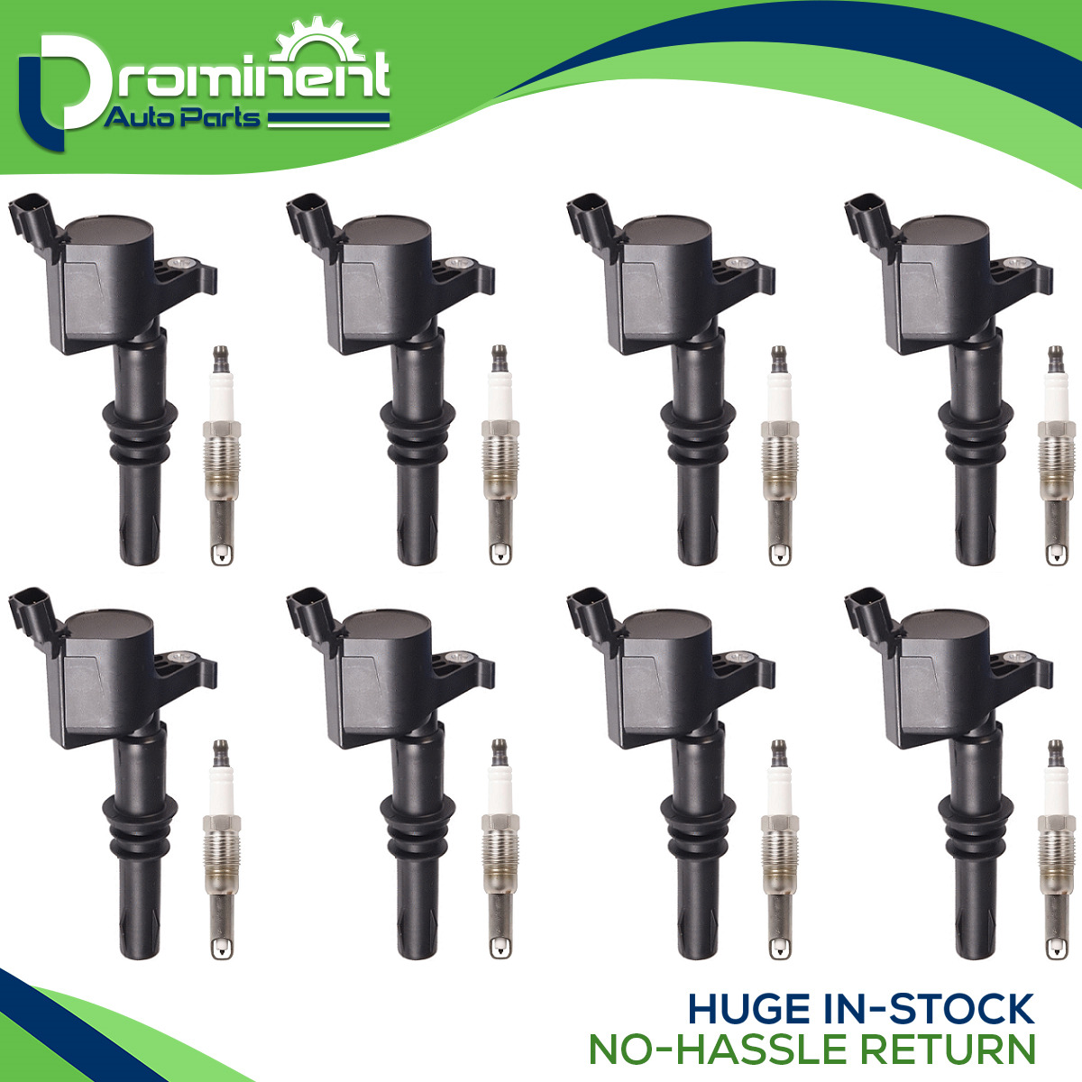 Ignition Coils & Spark Plugs for 2005-2007 Ford F150 Truck V8 5.4L DG511