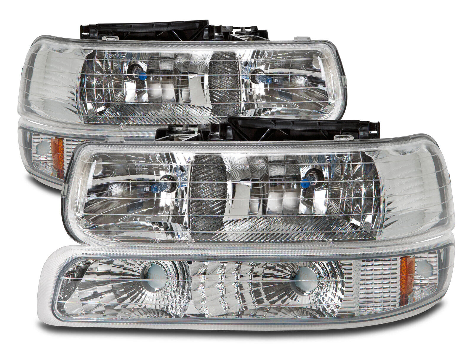 Headlights Set For 99-06 Chevrolet Silverado Chevy Tahoe Suburban Assembly